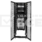 Шкаф серв.ПРОФ нап. 42U (600x1000) дверь перфор., задние двойные перфор., черный, в сборе (ШТК-СП-42.6.10-48АА-9005) (1 коробка), фото14