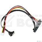 Кабель питания Sata Cablexpert CC-XH2.54-SATAL-40CM, XH2.54 4pin+ Sata угловой 7pin/Sata 7+15pin, 40 см, пакет, фото4
