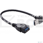 Кабель адаптер угловой KS-is KS-401O USB 3.0 M-F, левый, фото4