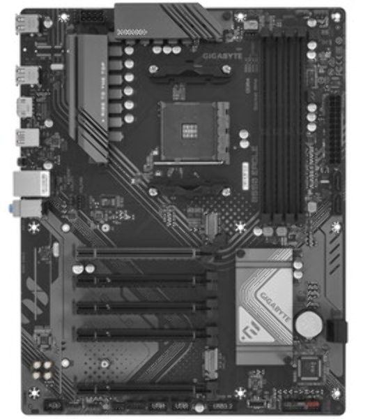 Материнская плата Gigabyte B550 EAGLE, AM4, AMD B550, 4xDDR4, 4xSATA, 2xM.2, 1xPCIe 4.0 x16, 4xPCIe 3.0 x16, 1xHDMI, 1x 1Gb LAN, 1xUSB-C 3.2 Gen 1, 1xUSB-A 3.2 Gen 2, 2xUSB-A 3.2 Gen 1, 4xUSB-A 2.0, 3x3.5 мм, 7.1, ATX