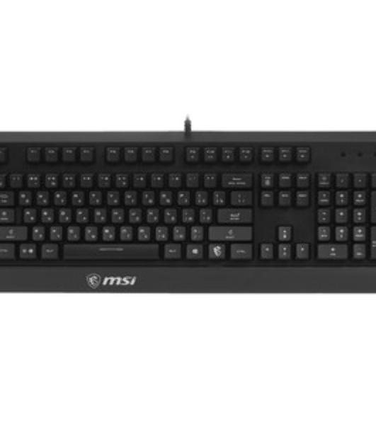 Клавиатура проводная MSI VIGOR GK20 RU черный USB Multimedia for gamer LED (подставка для запястий)