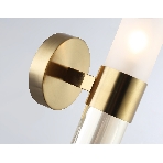 Настенный светильник Ambrella light LH55116 BS/FR/TI латунь/белый матовый/янтарь E14 max 40W 130*100*225, фото4