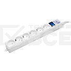 Сетевой фильтр Power Cube 1,9 м 6 розеток (белый) 16B/3,5кВт, фото 1