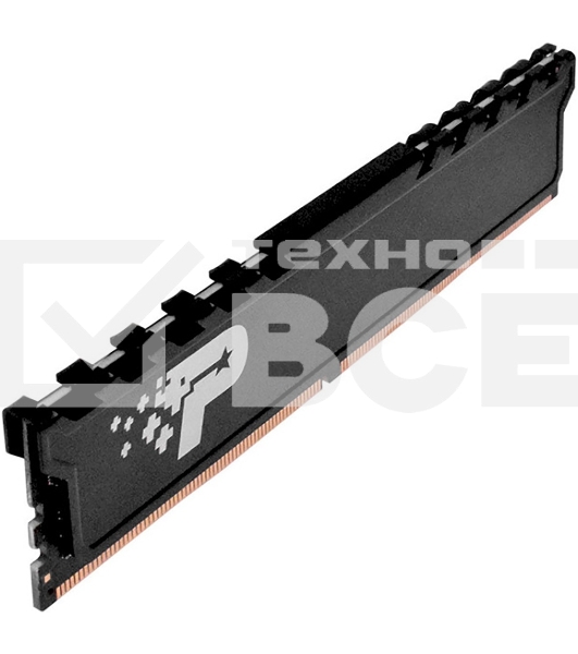 Оперативная память Patriot Signature, DDR4, 8GB (1x8 GB), 2666 MHz, CL19, радиатор, чёрный