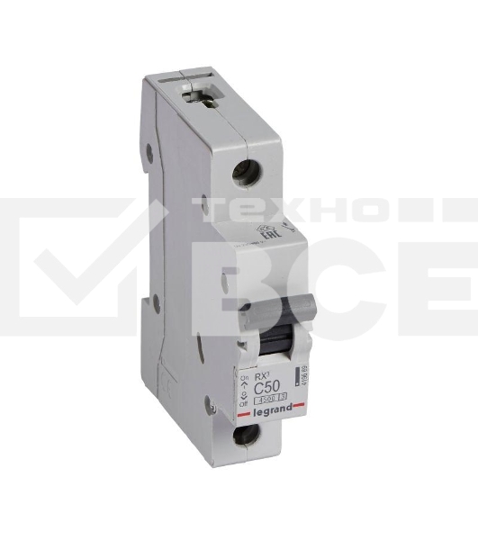 Выключатель автоматический Legrand 419669 RX3 4,5кА 50А 1П C