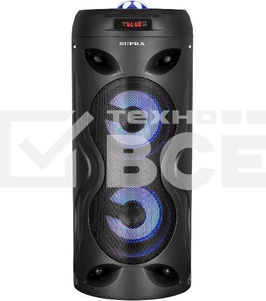 Акустическая система SUPRA SMB-330, 20Вт, с караоке, Bluetooth, FM, USB, черный