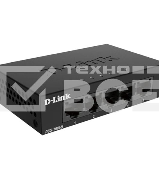 Коммутатор D-Link DGS-1005D/J2A неуправляемый с 5 портами 10/100/1000Base-T и функцией энергосбережения