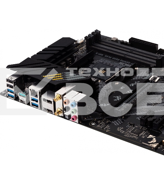 Материнская плата ASUS TUF GAMING B550-PLUS WIFI II, AM4, AMD B550, 4xDDR4, 6xSATA, 2xM.2, 1xPCI-E 3.0 x16, 1xPCI-E 4.0 x16, 3xPCI-E x1, 1xDP, 1xHDMI, 1x 2.5Gb LAN, 2xUSB-A 3.2 Gen 1, 1xUSB-A 3.2 Gen 2, 1xUSB-C 3.2 Gen 2, 3x3.5 мм, 7.1, ATX