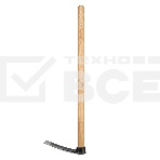 Кетмень, 175х265х900 мм, цельнокованый, деревянный лакированный черенок Сибртех, фото3