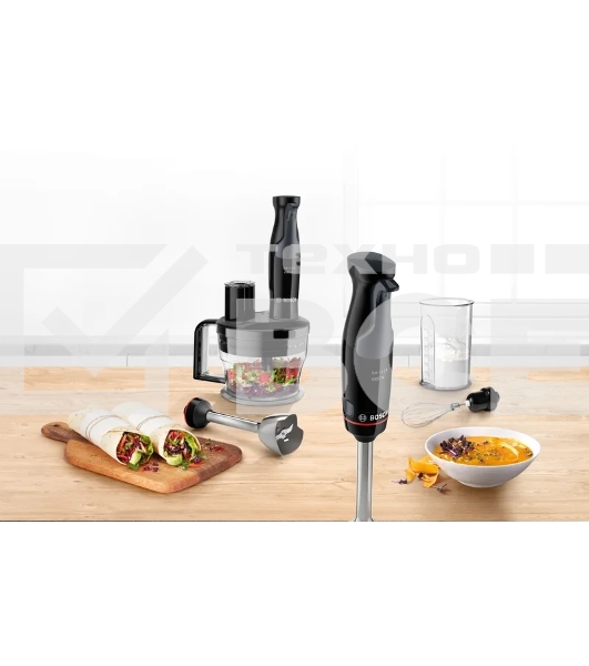 Блендер погружной Bosch MSM4B621, 1000Вт, черный