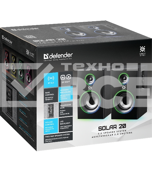 Акустическая система Defender SOLAR 20W  2.0