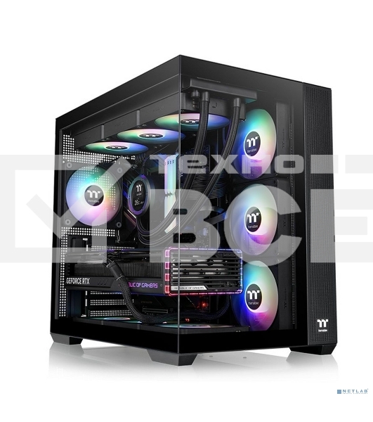 Корпус Thermaltake View 380 TG ARGB черный без БП ATX 6x120mm 2x140mm 1x200mm 2xUSB3.0 audio bott PSU
