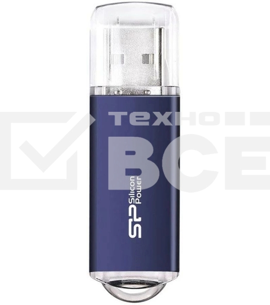 Флеш диск 64Gb Silicon Power Ultima II, USB 2.0, Синий