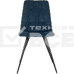 Стул для дома Бюрократ CH-K1_4 комплект 4 шт синий Holland 58 металл черный на ножках (CH-K1_1/HL58_4), фото4