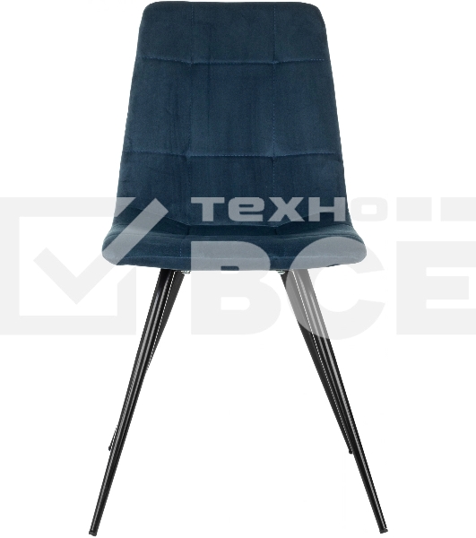 Стул для дома Бюрократ CH-K1_4 комплект 4 шт синий Holland 58 металл черный на ножках (CH-K1_1/HL58_4)