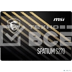 Накопитель SSD MSI SPATIUM S270, 480Gb, 2.5', SATA III, R/W 500/450, фото11