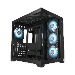 Компьютерный корпус без блока питания PCCooler C3T700 ARGB BK, Midi-Tower, TG, 4x120мм ARGB, 1xUSB-A 3.0 + 1xUSB-A 2.0 + 1xUSB-C, ATX, mATX, mITX черный, фото9