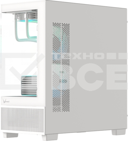 Компьютерный корпус AeroCool/Formula V Line Crystal E1M White, MATX, USB3.0*2, Switch Display Panel