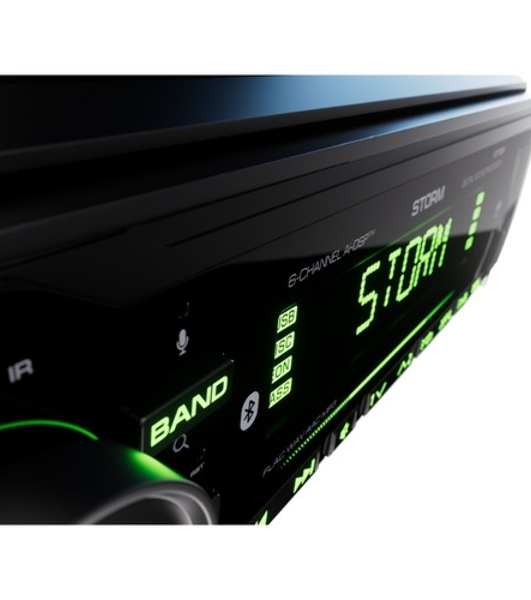 Автомагнитола AURA STORM-677DSP, 1 DIN, Bluetooth, USB Type-A, AUX, пульт ДУ