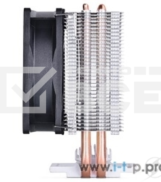 Кулер для процессора DEEPCOOL ICE EDGE MINI FS V2.0 синий, 80 мм, алюминий/медь, 2200 об/мин, 24.7 дБ, 3 pin, 100 Вт, 112 мм