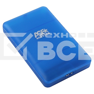 Внешний корпус для HDD/SSD AgeStar 3UBCP3 SATA пластик синий 2.5'