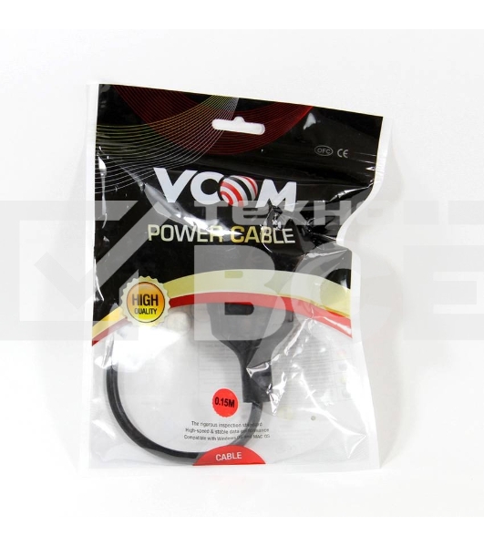 Кабель-переходник UPS->розетка VCOM (IE-320 C14 to Socket Type-F) 3Gx0,75mm VDE <CE002>