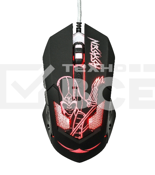 Мышь проводная Qumo Dragon War Assassin M33 черный, 3200 dpi, USB, кнопки - 6