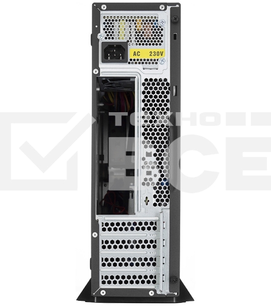 Компьютерный корпус с блоком питания 300Вт. Сase Foxline mATX Desktop 300W, 2xUSB3.0, 2xUSB2.0, toolless, Black, 8cm. fan, powercord