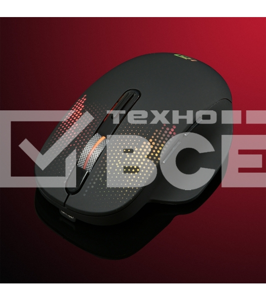 Мышь беспроводная Oklick 636LWC черный, 2400 dpi, радиоканал, USB/USB-C, кнопки - 6