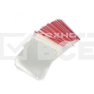 Пакеты с замком Zip Lock, ПВД размер 7 х 10 см, 35 кмк (уп. 100 шт)