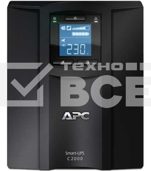 Источник бесперебойного питания APC Smart-UPS C SMC2000I 1300Вт 2000ВА черный