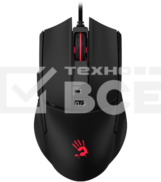 Мышь проводная A4Tech Bloody L65 Max черный, 12000 dpi, USB, кнопки - 7