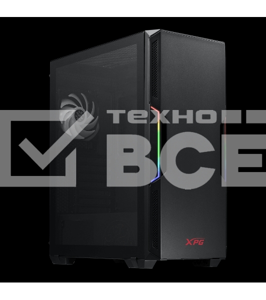 Компьютерный корпус ADATA XPG STARKER черный Mid-Tower, Micro-ATX, Mini-ITX, Standard-ATX, USB 3.2 Gen1 Type-A