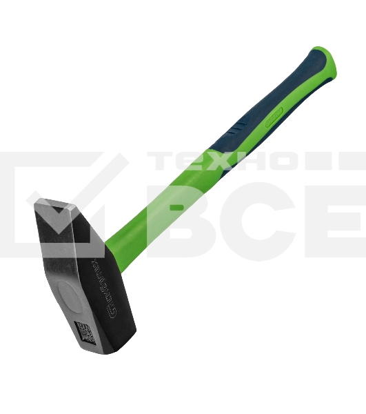 Молоток Сибртех слесарный, 1500 г, фибергласовая обрезиненная рукоятка