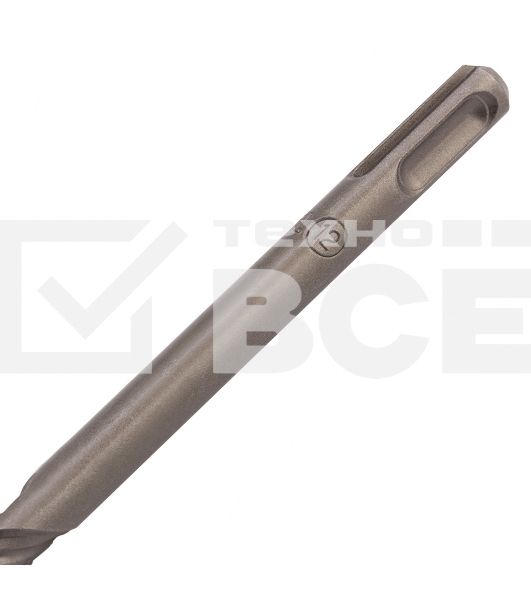 Бур по бетону Denzel двойная спираль, Cobalt W-tip, 12x600 мм, SDS PLUS
