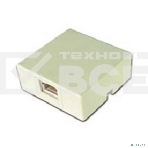 Розетка телефонная TA-101 RJ-11 (6P4C) внешняя 1 порт, белая, фото2