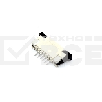 Разъем FPC  Half Coverage Top Contact 1.0K-BS-6PWB 6 pin высота 2мм шаг 1мм, фото4