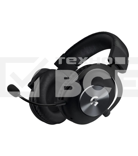 Наушники с микрофоном Logitech G Pro X черный 2м мониторные оголовье (981-000819)