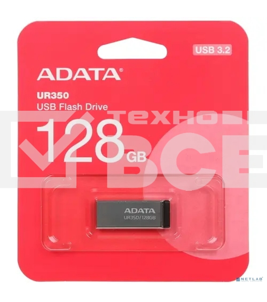Флэш-накопитель ADATA UR350-128G-RSR/BK USB3.2 128G BLACK