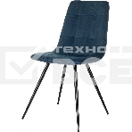 Стул для дома Бюрократ CH-K1_4 комплект 4 шт синий Holland 58 металл черный на ножках (CH-K1_1/HL58_4), фото5