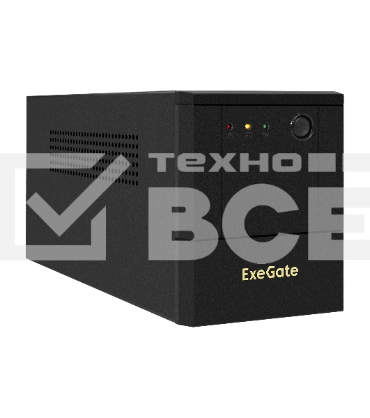 Источник бесперебойного питания ExeGate Power NB-2000.LED.AVR.8C13 (2000VA/1200W, LED, AVR, 8*C13, батарея 12V 9Ah - 2 шт., металлический корпус, Black)