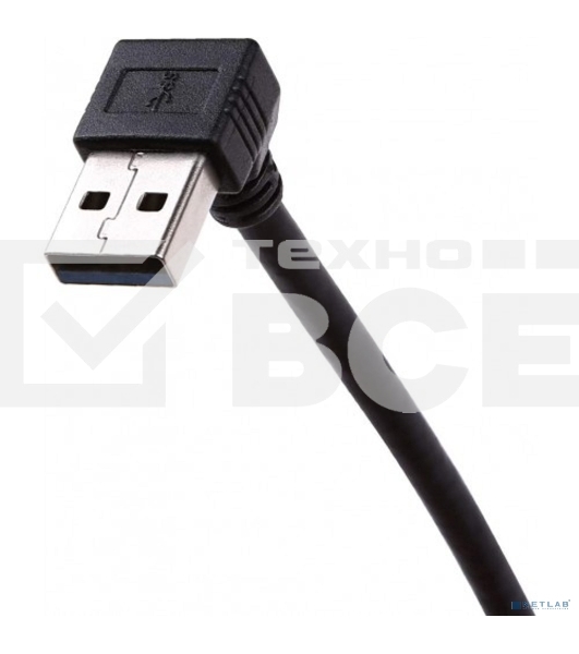 Кабель адаптер угловой KS-is KS-401O USB 3.0 M-F, левый