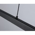 Трековый однофазный подвесной светодиодный светильник Ambrella light GL6785 BK черный LED 24W 3000K 600*22*1025, фото6
