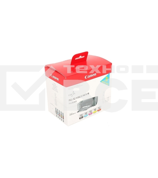 Картридж струйный CANON PGI-72 MBK/C/M/Y/R MULTIPACK (1640 стр. 13 мл) для CANON PRO-10