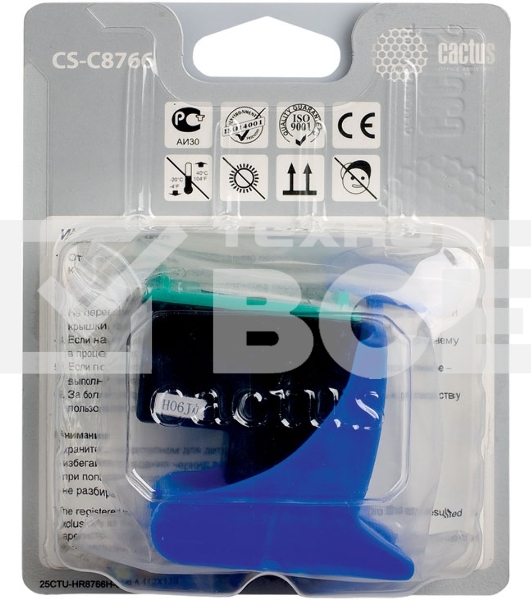 Картридж струйный Cactus CS-C8766 №135 многоцветный (18 мл) для HP DJ 5743/6543/6843/DJ 6213/7313/7413/6313/7213/7313/7413/K7103/PS 2573/2613/2713/8053/8153/8453/8753/D5063/Pro B8353