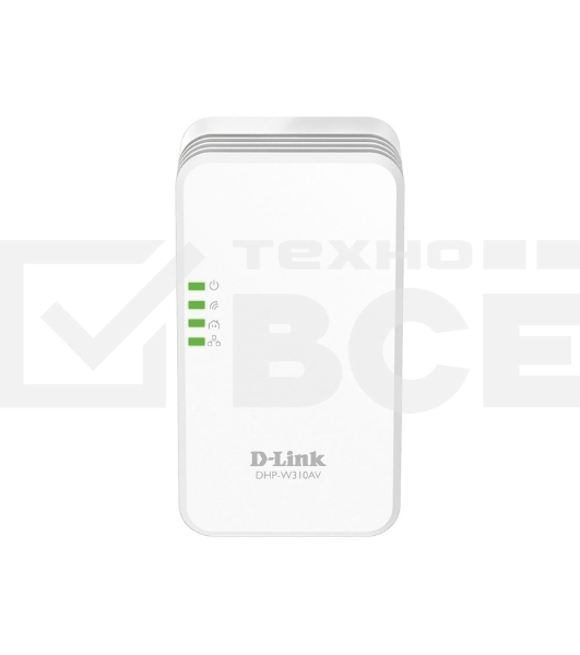 Беспроводной PowerLine-адаптер D-Link DHP-W310AV N300 с поддержкой HomePlug AV
