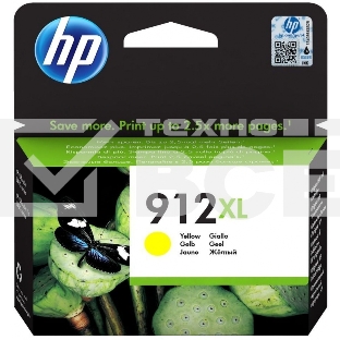 Картридж струйный HP 912XL 3YL83AE желтый увеличенной ёмкости (825 стр) для HP OfficeJet 801x, 802x