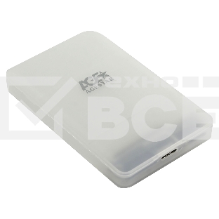 Внешний корпус для HDD/SSD AgeStar 3UBCP3 SATA пластик белый 2.5