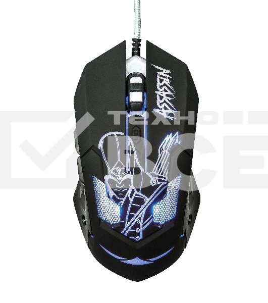 Мышь проводная Qumo Dragon War Assassin M33 черный, 3200 dpi, USB, кнопки - 6