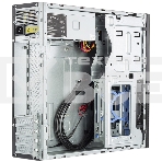 Компьютерный корпус с блоком питания 300Вт. Сase Foxline mATX Desktop 300W, 2xUSB3.0, 2xUSB2.0, toolless, Black, 8cm. fan, powercord, фото3